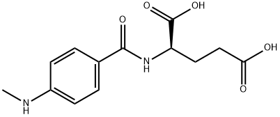 D-Glutamic acid, N-[4-(methylamino)benzoyl]- Struktur