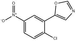 Oxazole, 5-(2-chloro-5-nitrophenyl)- Struktur