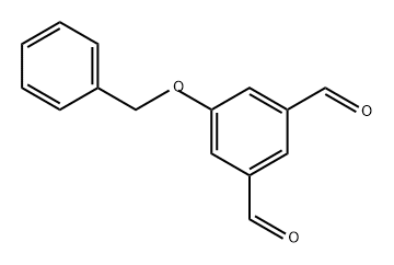 1,3-Benzenedicarboxaldehyde, 5-(phenylmethoxy)- Struktur