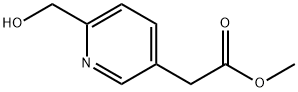 3-Pyridineacetic acid, 6-(hydroxymethyl)-, methyl ester Struktur