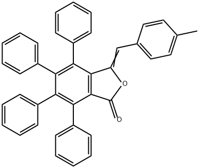 1(3H)-Isobenzofuranone, 3-[(4-methylphenyl)methylene]-4,5,6,7-tetraphenyl- Struktur