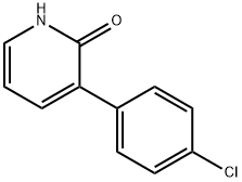 2(1H)-Pyridinone, 3-(4-chlorophenyl)- Struktur