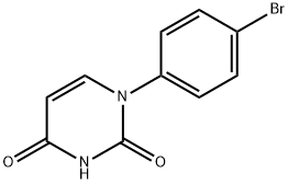 2,4(1H,3H)-Pyrimidinedione, 1-(4-bromophenyl)- Struktur