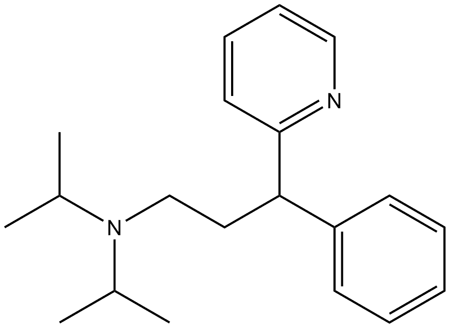 2-Pyridinepropanamine, N,N-bis(1-methylethyl)-γ-phenyl- Struktur