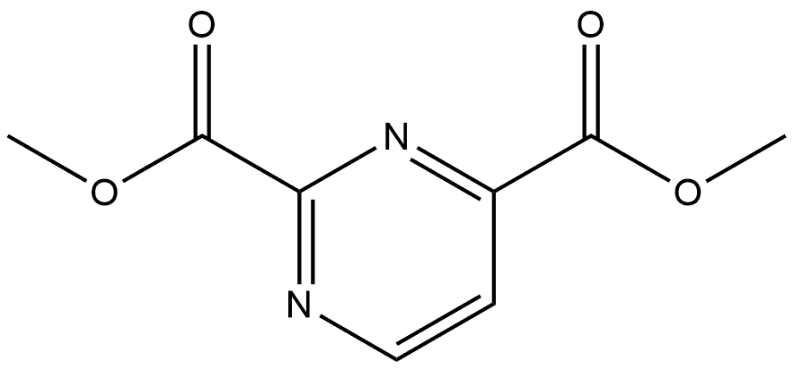 2,4-Pyrimidinedicarboxylic acid, 2,4-dimethyl ester Struktur