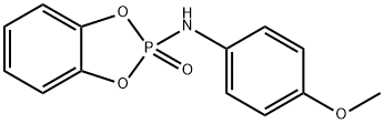 N-(4-methoxyphenyl)-2-oxo-1,3,2$l^{5}-benzodioxaphosphol-2-amine Struktur