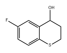 2H-1-Benzothiopyran-4-ol, 6-fluoro-3,4-dihydro- Struktur