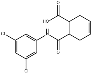 3-Cyclohexene-1-carboxylic acid, 6-[[(3,5-dichlorophenyl)amino]carbonyl]- Struktur