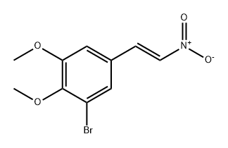 Benzene, 1-bromo-2,3-dimethoxy-5-(2-nitroethenyl)-, (E)- (9CI) Struktur