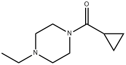 Methanone, cyclopropyl(4-ethyl-1-piperazinyl)- Struktur