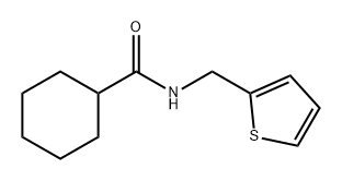 Cyclohexanecarboxamide, N-(2-thienylmethyl)- Struktur