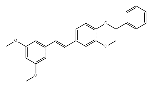 Benzene, 4-[(1E)-2-(3,5-dimethoxyphenyl)ethenyl]-2-methoxy-1-(phenylmethoxy)-