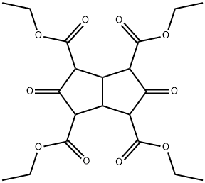 1,3,4,6-Pentalenetetracarboxylic acid, octahydro-2,5-dioxo-, 1,3,4,6-tetraethyl ester Struktur