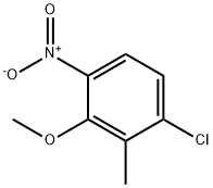 Benzene, 1-chloro-3-methoxy-2-methyl-4-nitro- Struktur