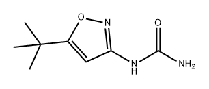 Urea, N-[5-(1,1-dimethylethyl)-3-isoxazolyl]- Struktur