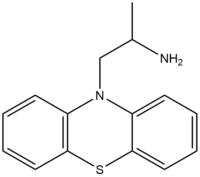 10H-Phenothiazine-10-ethanamine, α-methyl- Struktur