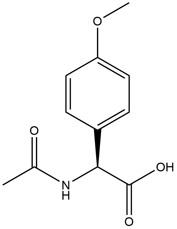 N-Ac-S-4-methoxyphenylglycine Struktur