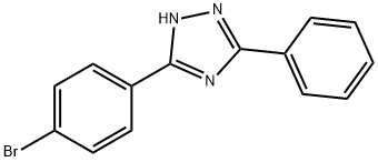 3-(4-Bromophenyl)-5-phenyl-1H-1,2,4-triazole Struktur