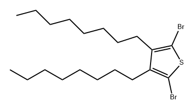 Thiophene, 2,5-dibromo-3,4-dioctyl- Struktur