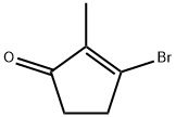 2-Cyclopenten-1-one, 3-bromo-2-methyl- Struktur