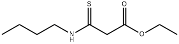 Propanoic acid, 3-(butylamino)-3-thioxo-, ethyl ester Struktur