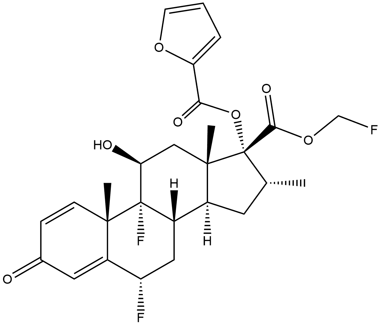 Fluticasone Impurity 40 Struktur