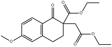 2-Naphthaleneacetic acid, 2-(ethoxycarbonyl)-1,2,3,4-tetrahydro-6-methoxy-1-oxo-, ethyl ester