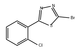 1,3,4-Thiadiazole, 2-bromo-5-(2-chlorophenyl)- Struktur