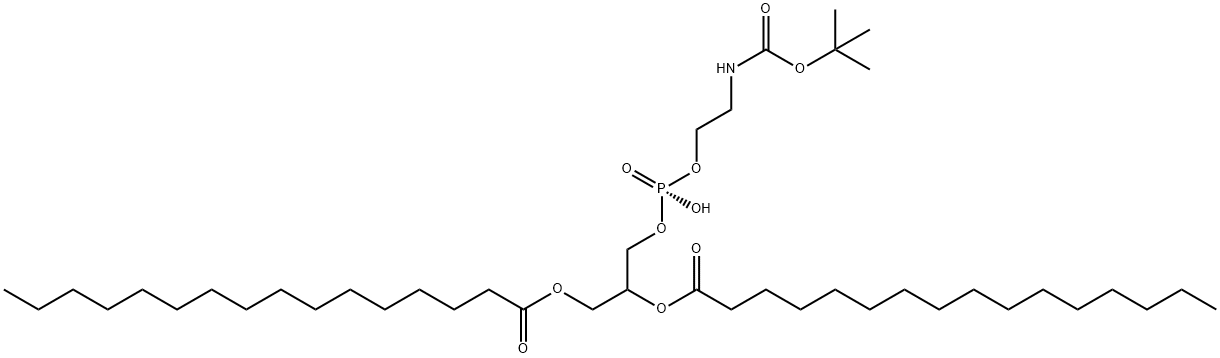 5,7,11-Trioxa-2-aza-6-phosphaheptacosanoic acid, 6-hydroxy-12-oxo-9-[(1-oxohexadecyl)oxy]-, 1,1-dimethylethyl ester, 6-oxide, (R)- (9CI)