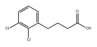 Benzenebutanoic acid, 2,3-dichloro- Struktur