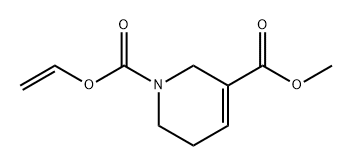 1,3(2H)-Pyridinedicarboxylic acid, 5,6-dihydro-, 1-ethenyl 3-methyl ester Struktur