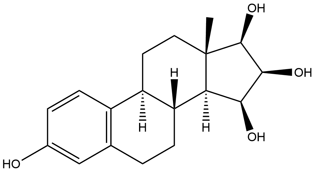 Estra-1,3,5(10)-triene-3,15,16,17-tetrol, (15β,16β,17β)- Struktur