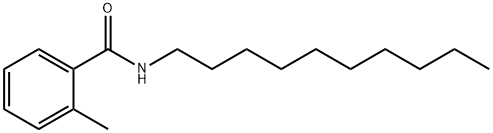 Benzamide, N-decyl-2-methyl- Struktur