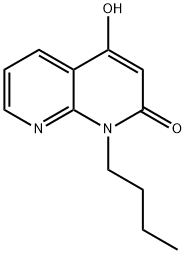 1,8-Naphthyridin-2(1H)-one, 1-butyl-4-hydroxy- Struktur