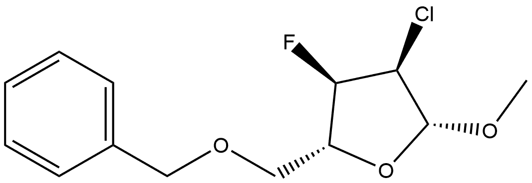 β-D-Ribofuranoside, methyl 2-chloro-2,3-dideoxy-3-fluoro-5-O-(phenylmethyl)-