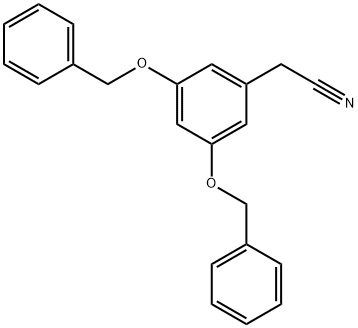 Benzeneacetonitrile, 3,5-bis(phenylmethoxy)- Struktur