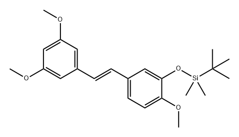 Benzene, 4-[(1E)-2-(3,5-dimethoxyphenyl)ethenyl]-2-[[(1,1-dimethylethyl)dimethylsilyl]oxy]-1-methoxy-