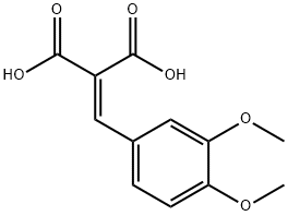 Propanedioic acid, 2-[(3,4-dimethoxyphenyl)methylene]- Struktur