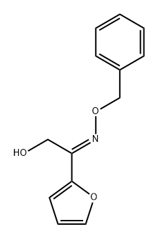 Ethanone, 1-(2-furanyl)-2-hydroxy-, O-(phenylmethyl)oxime, (1E)- Struktur