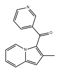 Methanone, (2-methyl-3-indolizinyl)-3-pyridinyl- Struktur