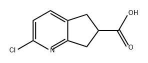 5H-Cyclopenta[b]pyridine-6-carboxylic acid, 2-chloro-6,7-dihydro- Struktur