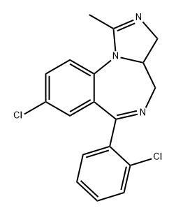 3H-Imidazo[1,5-a][1,4]benzodiazepine, 8-chloro-6-(2-chlorophenyl)-3a,4-dihydro-1-methyl-