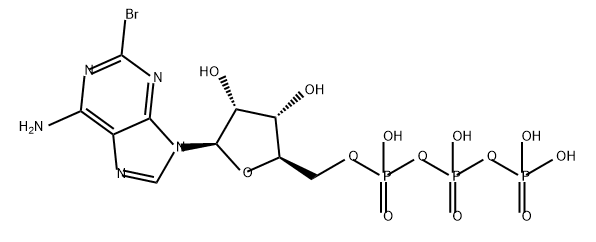 Adenosine 5'-(tetrahydrogen triphosphate), 2-bromo- Struktur