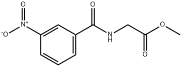 Methyl 2-[(3-nitrobenzoyl)amino]acetate Struktur