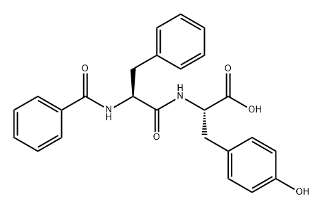 L-Tyrosine, N-benzoyl-L-phenylalanyl- Struktur