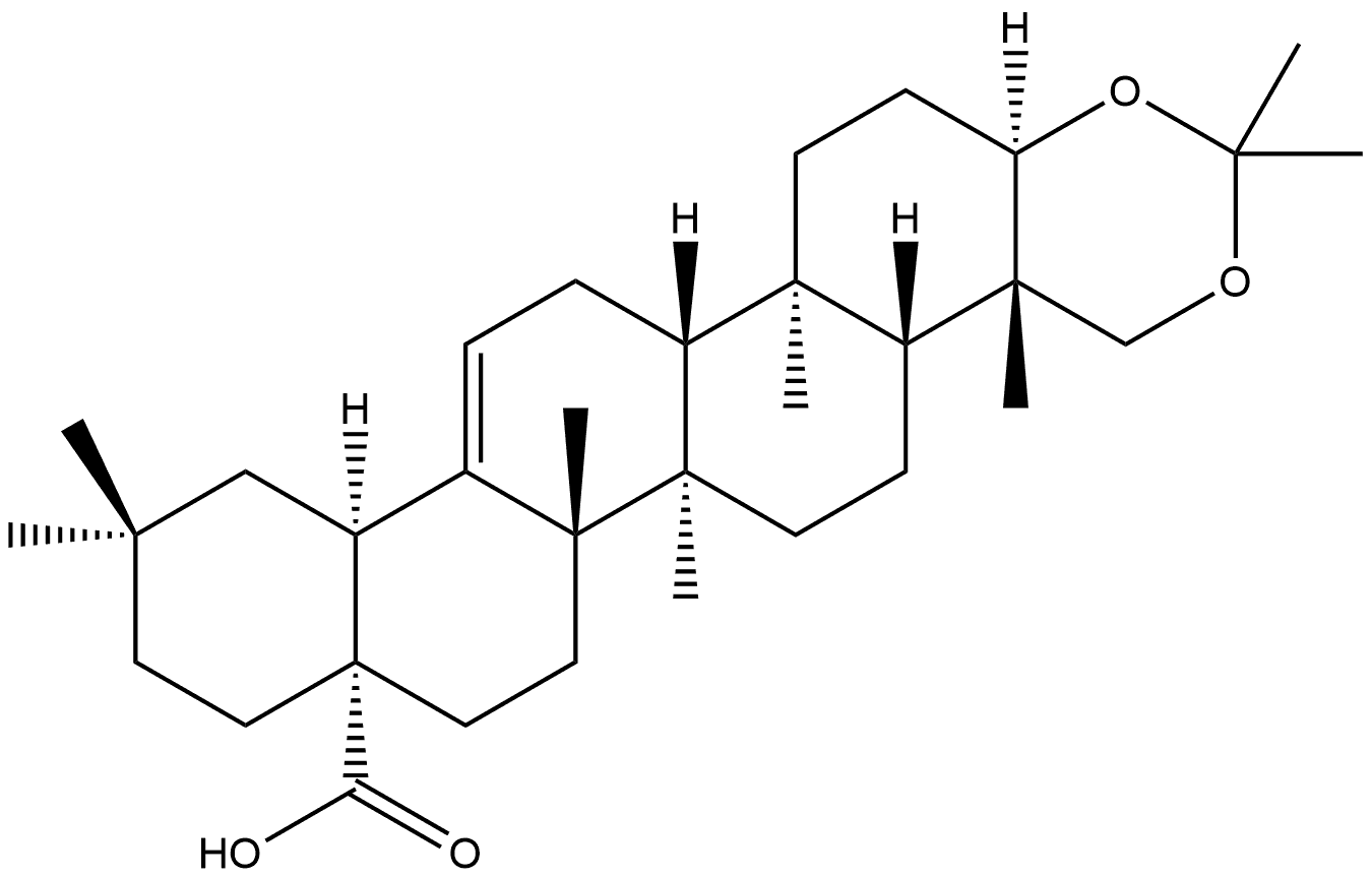 3,23-O-ISOPROPYLIDENE?HEDERAGENIN, 60684-64-2, 結(jié)構(gòu)式