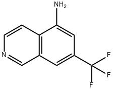 5-Isoquinolinamine, 7-(trifluoromethyl)- Struktur