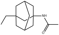 Acetamide, N-(3-ethyltricyclo[3.3.1.13,7]dec-1-yl)- Struktur