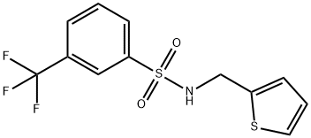 Benzenesulfonamide, N-(2-thienylmethyl)-3-(trifluoromethyl)- Struktur