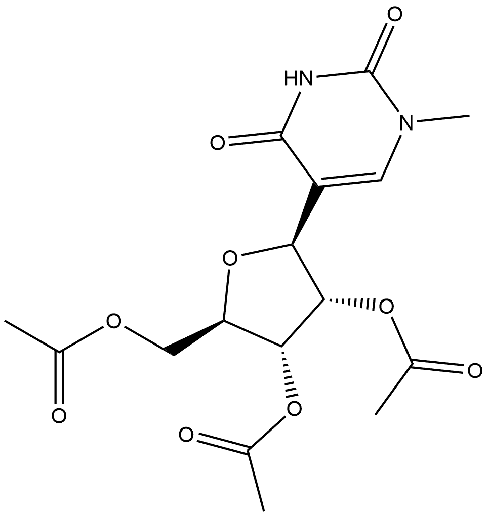 2,4(1H,3H)-Pyrimidinedione, 1-methyl-5-(2,3,5-tri-O-acetyl-β-D-ribofuranosyl)-